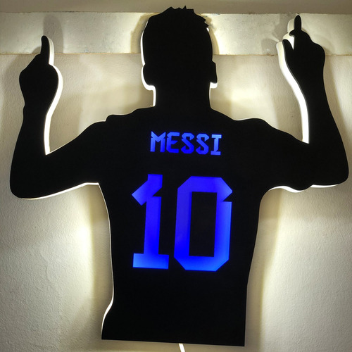 Cuadro Led - Messi - 40x40cm - 12v Dimmer - Lampara