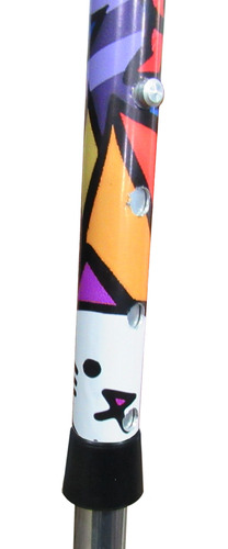 Bengala 4 Pontas Em Alumínio Personalizada 3 Opções De Cor Cor Multicolor