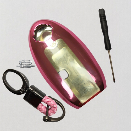 Funda Llave Nissan Sentra Versa Xtrail Altima Rogue Rosa Tpu