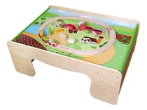 Comprar Everearth - Mesa Para Tren Y Kit De Tren Granja