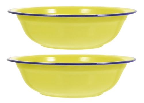 Set X4 Bowls Enlozado Vintage Pequeño Ensaladera Recipiente