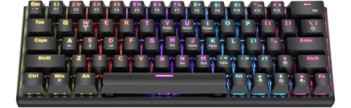 Teclado Mecánico Para Juegos De 63 Teclas Con Color Rgb