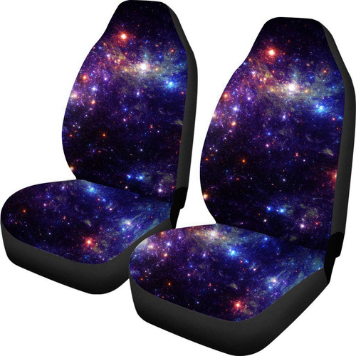 Tsvaga 2pc Vintage Galaxy Blue Car Seat Covers Cool Auto Acc