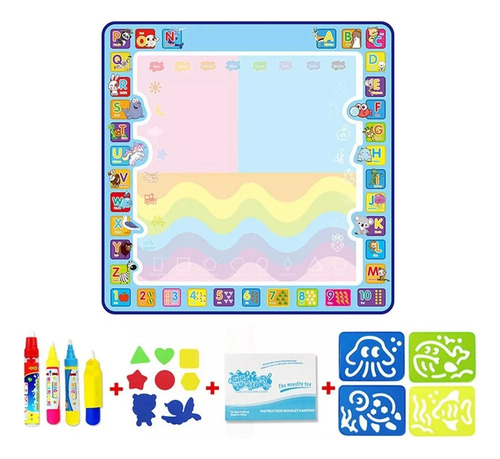 Diseño Acuático, Pizarra, Alfombra Mágica Para Niños,