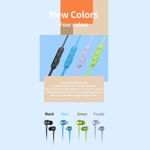 Auriculares Inalámbricos Bluetooth 5.1 Auriculares Verde