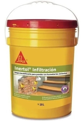 Sika Inertol Infiltracion Humedad Cimiento 20lt - Kromacolor