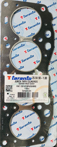 Junta Tapa Cilindro Competicion Fiat 1100 - Espesor - 1 Mm -