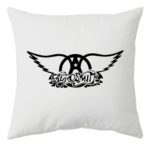 Aerosmith Logo Almohadon Friki Tu Eres #3 Blanco Aerosmith Logo