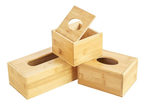 Caixa De Tecido De Bambu, Caixa De Tecido Retangular, L