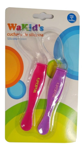 Cucharas De Silicona Por 2 Unidades Para Bebé Wakid`s