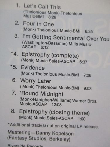 Thelonious Monk Quartet Plus Two - At The Blackhawk