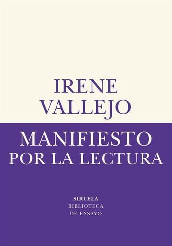 Manifiesto Por La Lectura - Vallejo, Irene