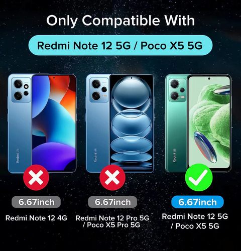 Funda Acrigel Para Xiaomi Poco X5 5g / Redmi Note 12 5g Transparente Acrigel Reforzado