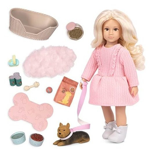 Muñeca Accesorio Lori Dolls Mini Doll & Dog Set Muñeca De 6 