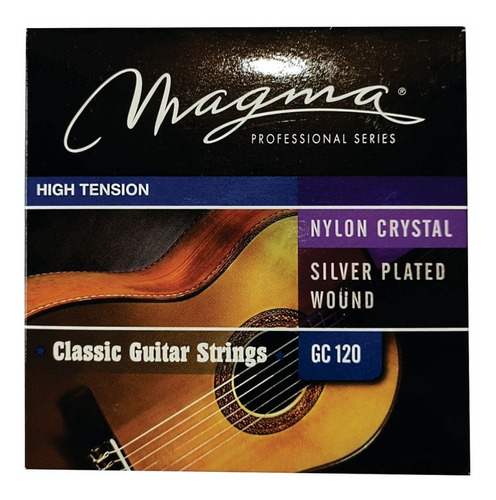 Imagen 1 de 4 de Cuerdas Magma P/guitarra Clásica High Tensión Silver Plated