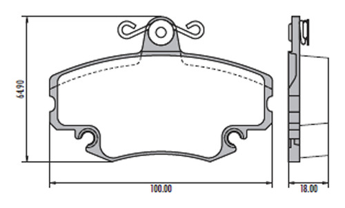 Pastillas De Freno Para Renault Clio 0 1.9d 95/97 Frasle