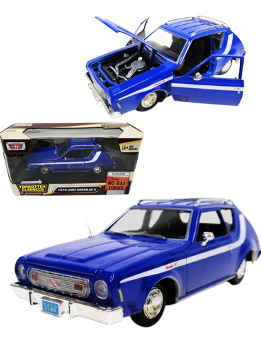 1974 Amc Gremilin X Escala 1:24 Motormax De Metal