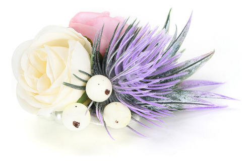 Ramillete Muñeca Flor Novia Dama De Honor Perla Artificial