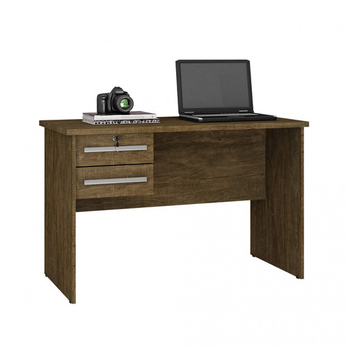 Imagem 2 de 3 de Mesa Para Computador 2 Gavetas Byte Valdemóveis Ipê Gf