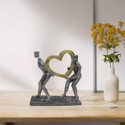 Estátua Peso Do Amor Decoração Peso Do Amor Para Sala De