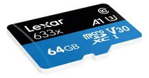 Comprar Tarjeta Micro Sd Lexar 64gb High Performance 633x Class 10 U