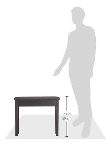 Banco De Piano De Madera Yamaha Bb1 Negro