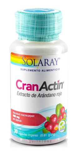 Extracto De Arándano Rojo 30 Cápsulas Veganas Solaray