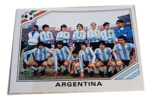 Figurita Formación Argentina Mundial México 86 Wcs Maradona
