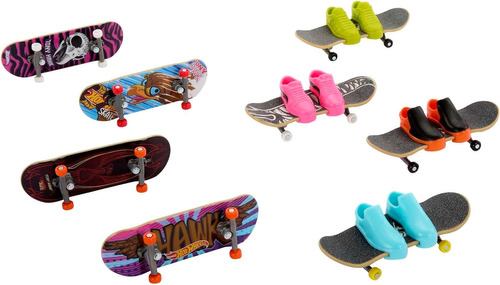 Skates 8 Pack Set Patineta Para Dedos Fingerboard Hot Wheels