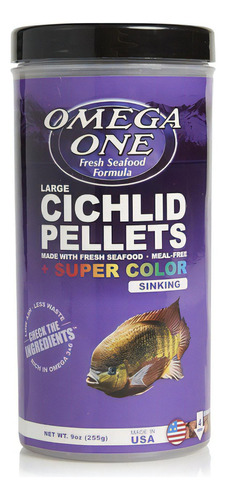 Cichlids Pellets Comida Gránulos Color Cíclidos Peces 255g