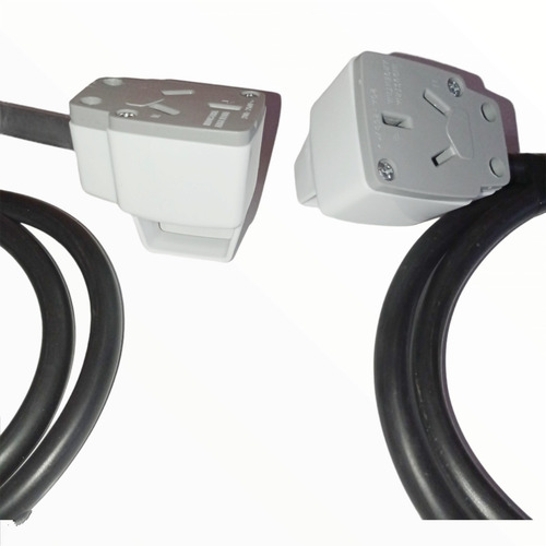Alargue Rig Reforzado 20a 3x2,5mm Zapatilla X3 10 Amper 3mt