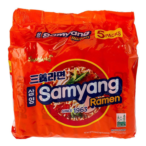 Samyang Sopa De Fideos Ramen 8 Paq De 5  Unidades