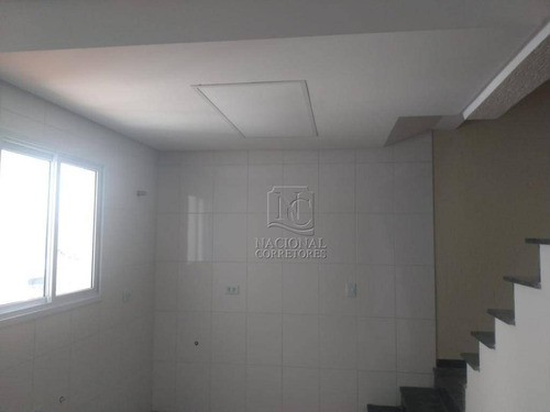 Cobertura Com 2 Dormitórios À Venda, 100 M² Por R$ 290.000 - Parque Novo Oratório - Santo André/sp - Co3678