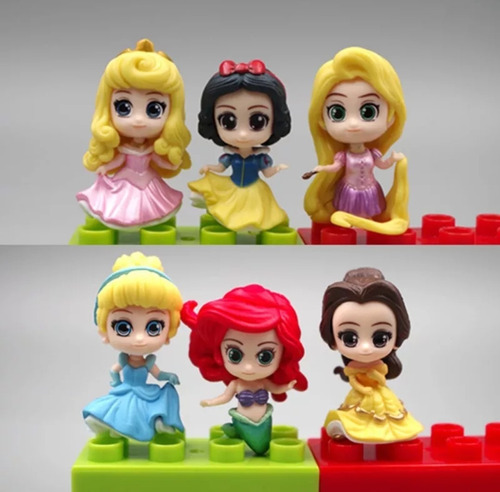 6 Figuras Muñecas De Las Clásicas Princesas De Disney 