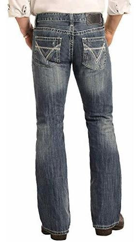 Jeans Rock & Roll Ajuste Regular Bootcut #m0p2602.