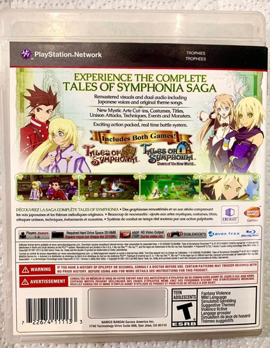 Tales Of Symphonia Chronicles (Usado)