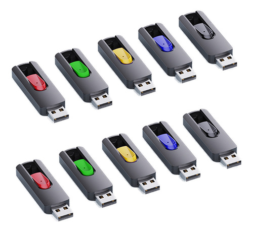 Topesel 10 Unidades De Memoria Flash Usb 128mb Pen Drives