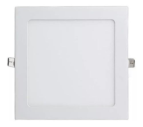 Foco Led 6w Cuadrado Panel Plafón Luz Frío - X10