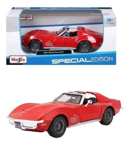 Chevy Corvette 1970 Die Cast Esc 1:24 Special Edition Maisto