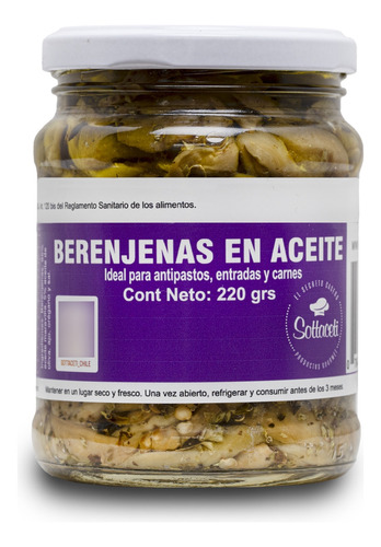 Berenjenas En Aceite (220 Gr)