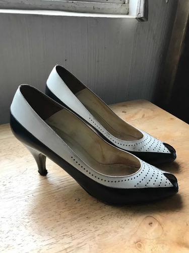 Zapatos Reina Blanco/negro 36,5