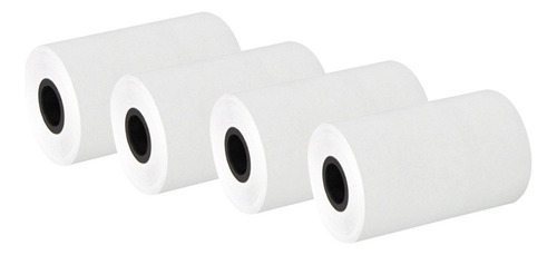 4 Rollos Papel Térmico 57x40mm Blanco Impresión Clara For C