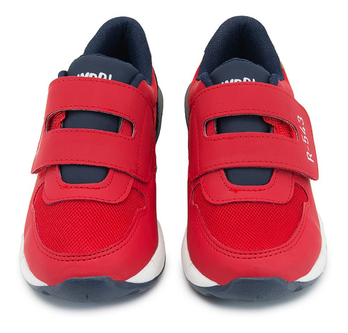 Tenis Niño Roddyck Luces Casual Confort Color Rojo 15-17.5