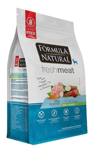 Ração Formula Natural Fresh Meat Filhote Mini Pequeno 7kg