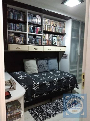 Linda Cobertura 3 Dormitórios- Praia Grande -sp - Co0127