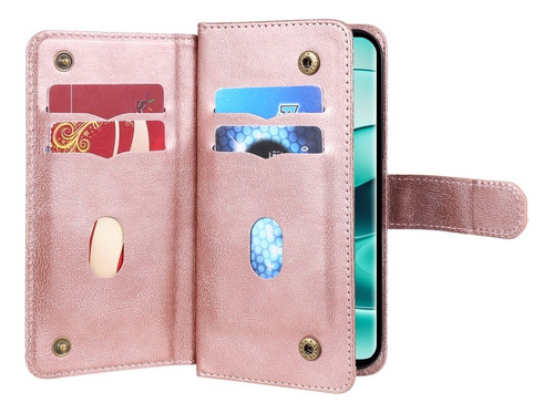 Funda Tipo Billetera Multifuncional Para Redmi Note 14 Pro+