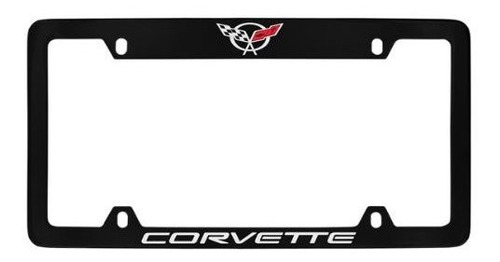 Chevrolet Corvette C5 Negro Metal Recubrimiento Parte Plate