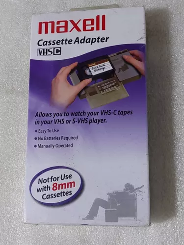 Adaptador De Casette Vhs-c A Vhs Maxell