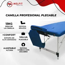 Comprar Camilla Plegable Mesa Masajes Depilacion Melfit Reforzada Color MAGE200 Azul Marino