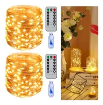Comprar 2pz Luces De Navidad Y Luces De Hada Decorativas En Cadena